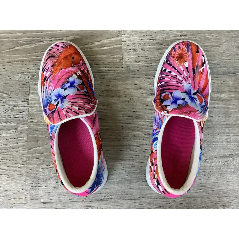 Nike Women's Court Royale Leser Floral Print Slip On Shoes CD7003-600 Size 7